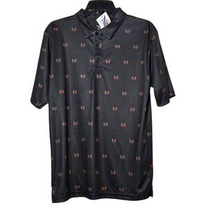 Genuine Kentucky Derby Mens Short Sleeve Polo Shirt Size Small Roses Horse NWT